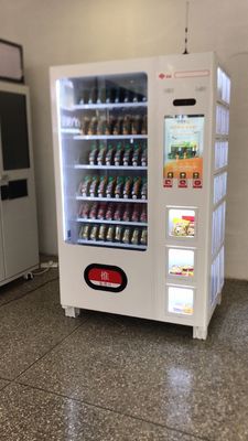 Self Touch Screen Drink Snack Vending Machine USA banknote vending machines black  vending machine