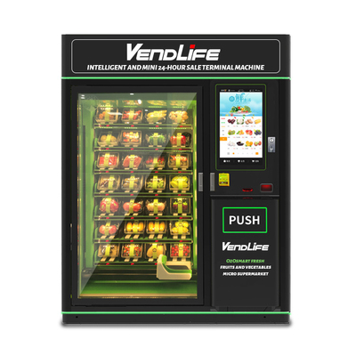 Multimedia Screen Fresh Food Vending Machines