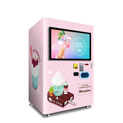 Máy bán kem tự động phục vụ mềm Hệ thống DEX với màn hình 42 inch